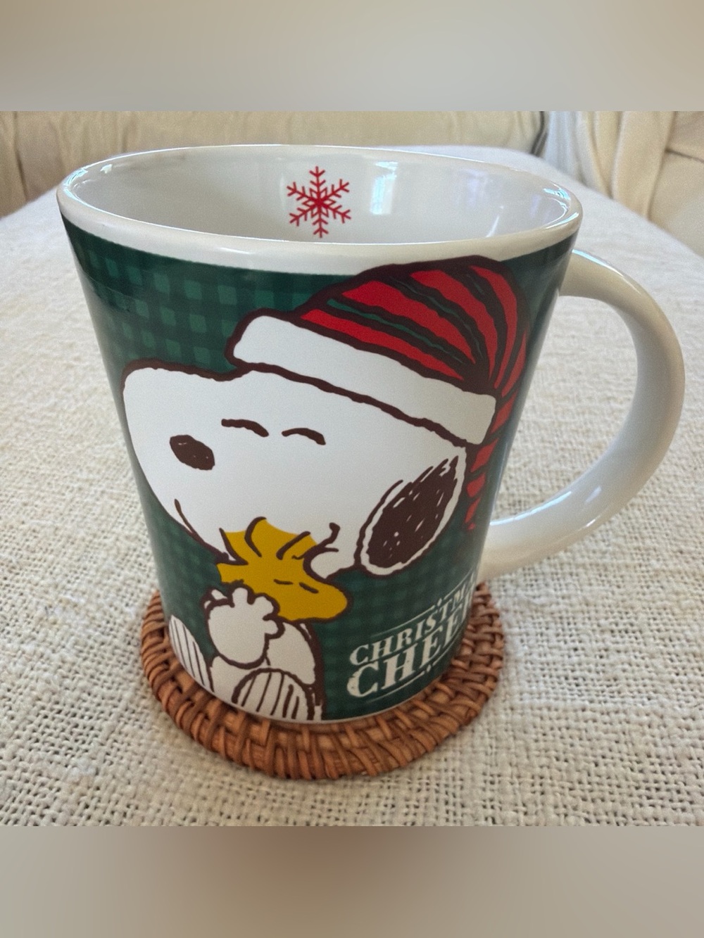 Peanuts Holiday Mug - Green, Red, White